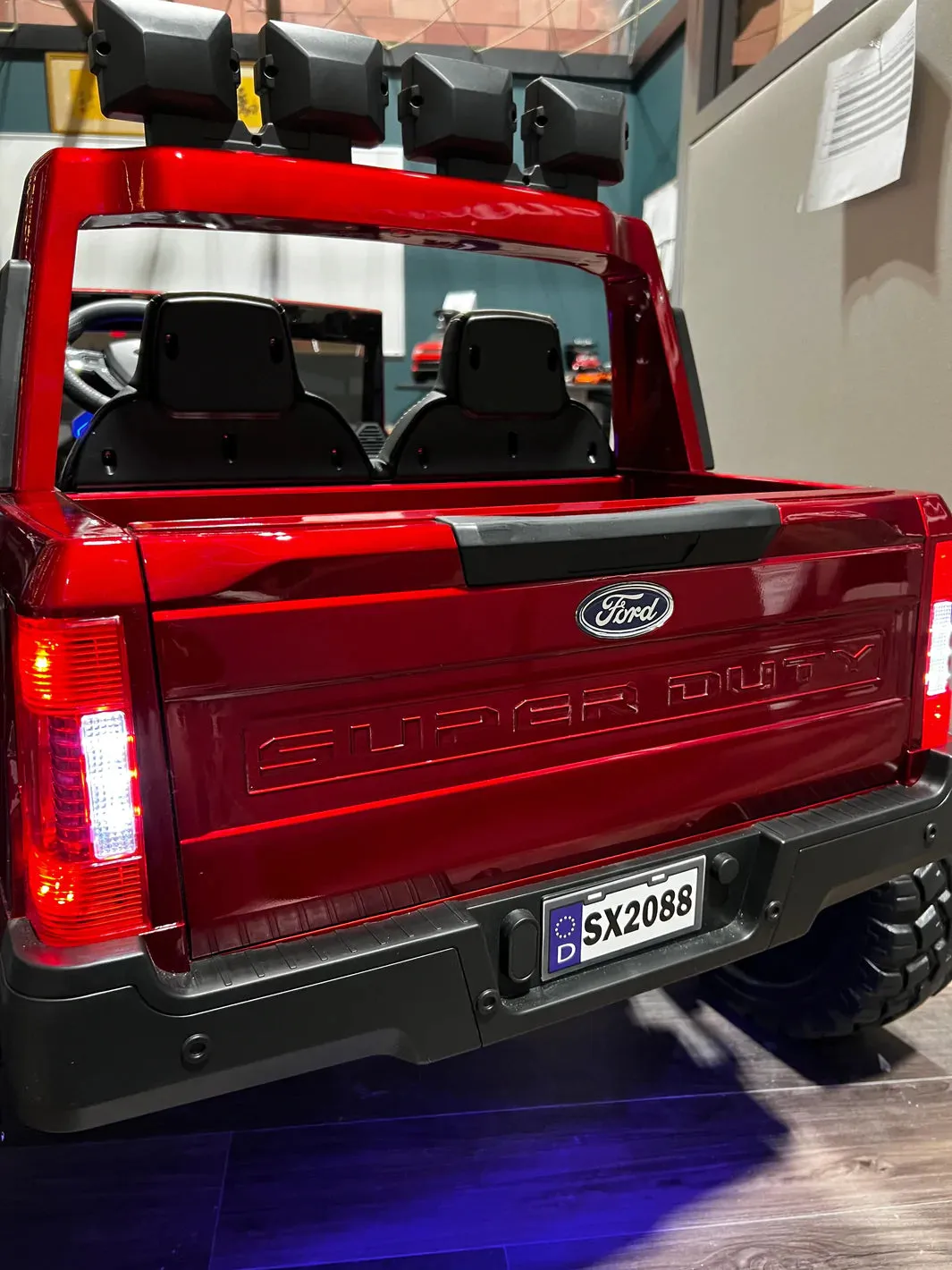 Licensed 2025 Ford Super Duty F450 Lifted Monster Truck 24V Upgraded 4x4 | 2 Seater | Leather Seats | Massive Rubber Tires | Remote | Up to 15KPH
