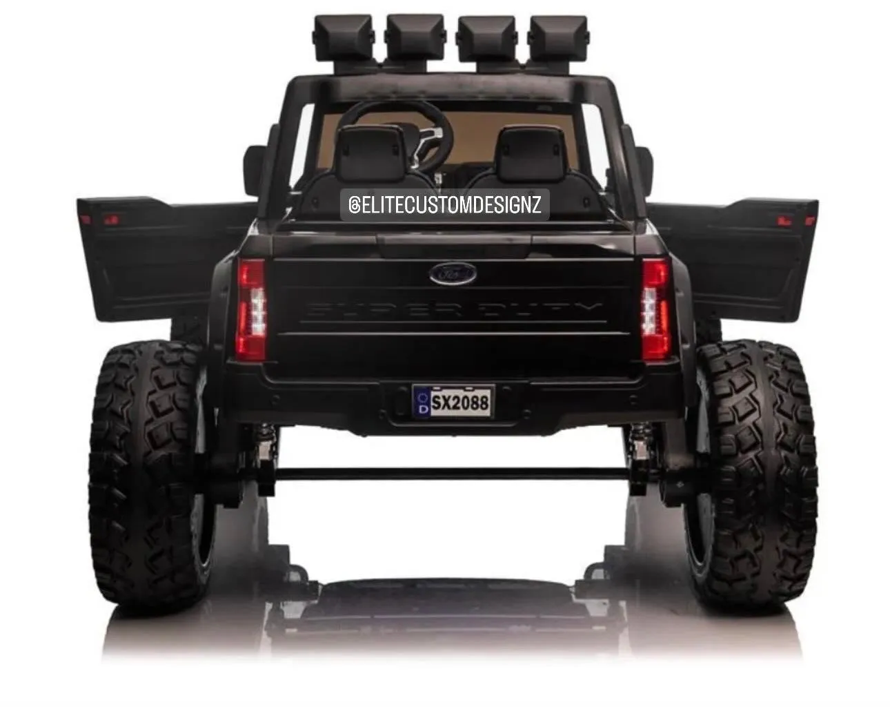 Licensed 2025 Ford Super Duty F450 Lifted Monster Truck 24V Upgraded 4x4 | 2 Seater | Leather Seats | Massive Rubber Tires | Remote | Up to 15KPH