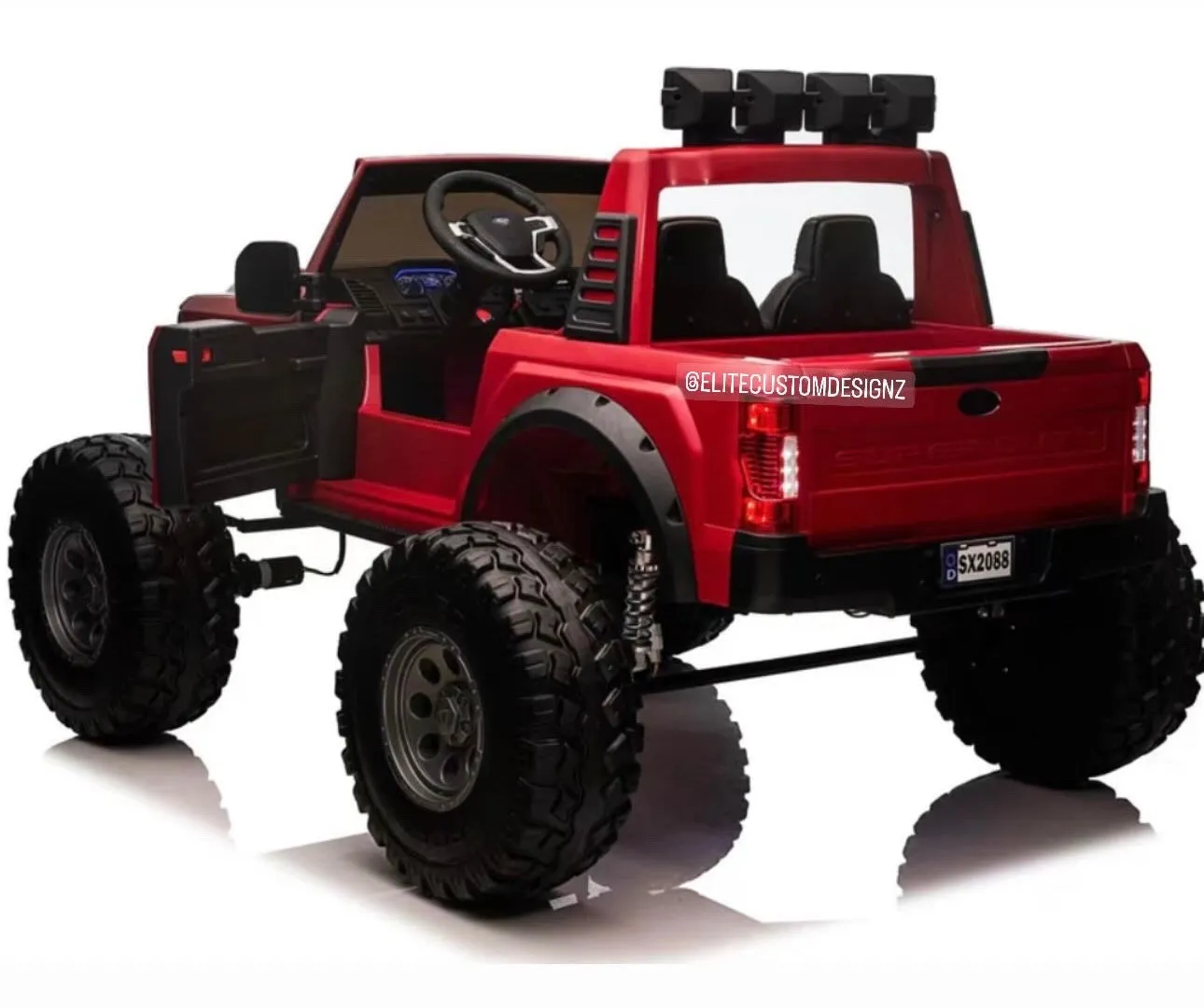 Licensed 2025 Ford Super Duty F450 Lifted Monster Truck 24V Upgraded 4x4 | 2 Seater | Leather Seats | Massive Rubber Tires | Remote | Up to 15KPH