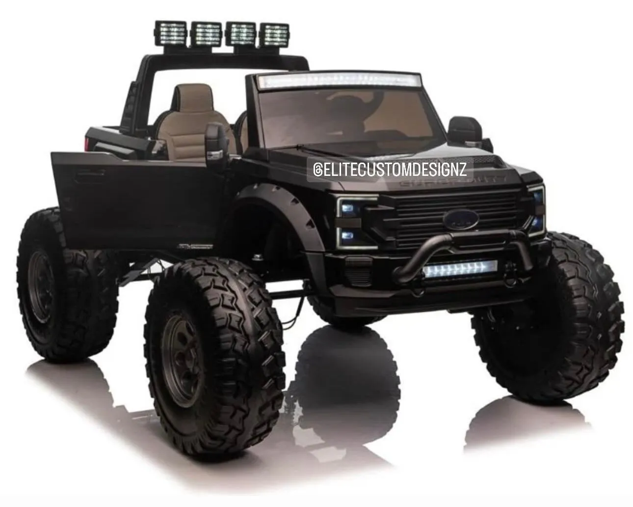 Licensed 2025 Ford Super Duty F450 Lifted Monster Truck 24V Upgraded 4x4 | 2 Seater | Leather Seats | Massive Rubber Tires | Remote | Up to 15KPH