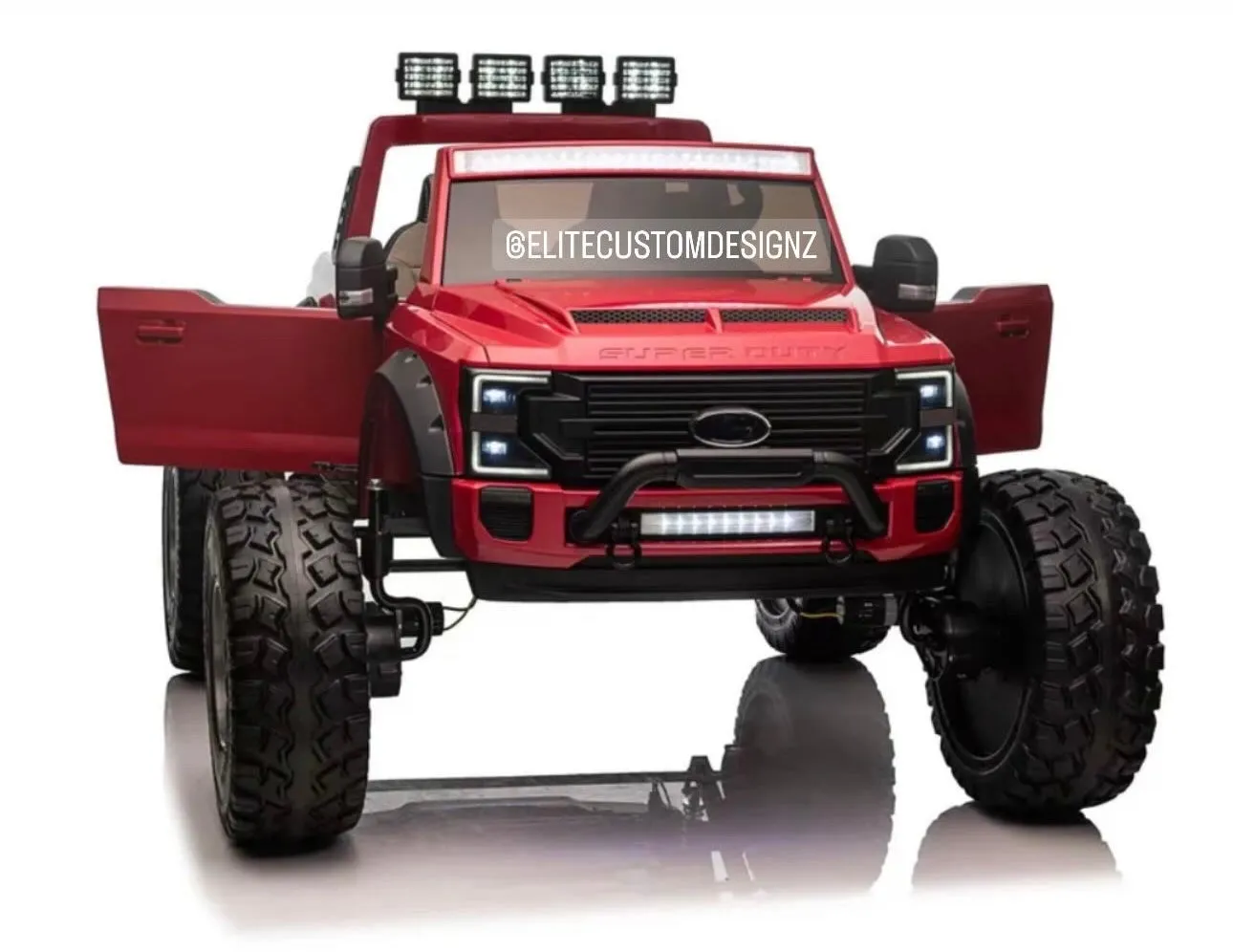 Licensed 2025 Ford Super Duty F450 Lifted Monster Truck 24V Upgraded 4x4 | 2 Seater | Leather Seats | Massive Rubber Tires | Remote | Up to 15KPH