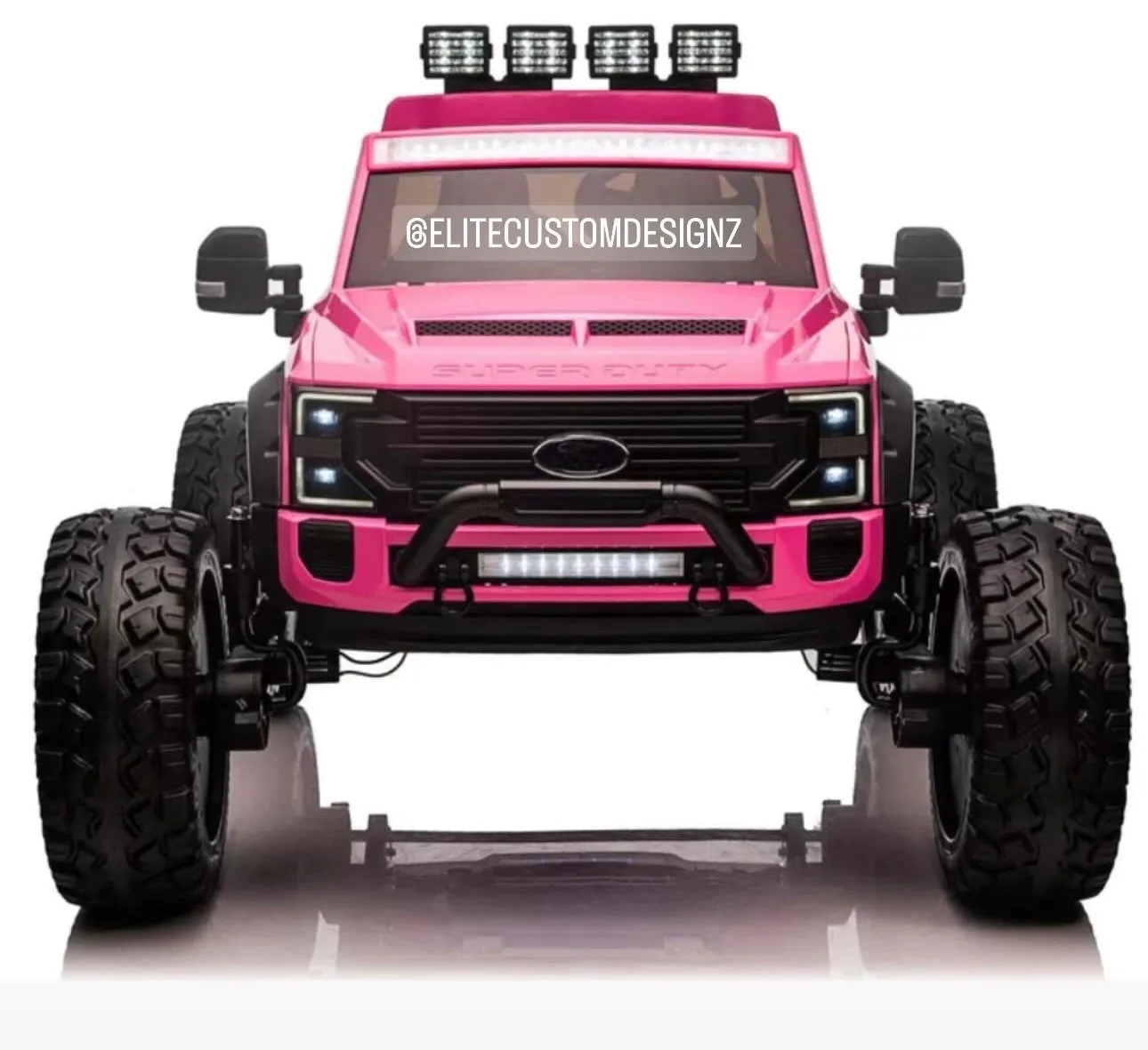 Licensed 2025 Ford Super Duty F450 Lifted Monster Truck 24V Upgraded 4x4 | 2 Seater | Leather Seats | Massive Rubber Tires | Remote | Up to 15KPH