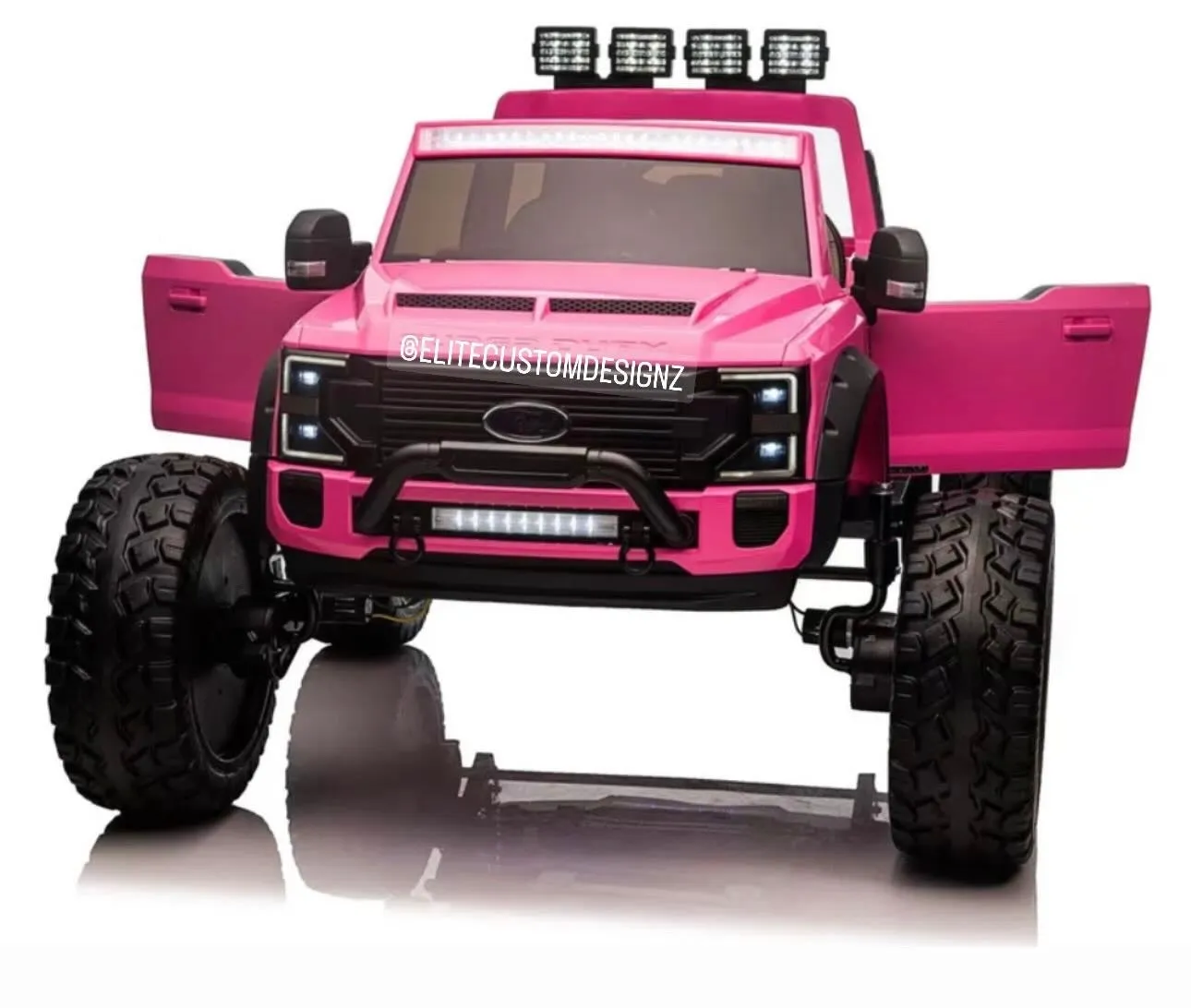 Licensed 2025 Ford Super Duty F450 Lifted Monster Truck 24V Upgraded 4x4 | 2 Seater | Leather Seats | Massive Rubber Tires | Remote | Up to 15KPH