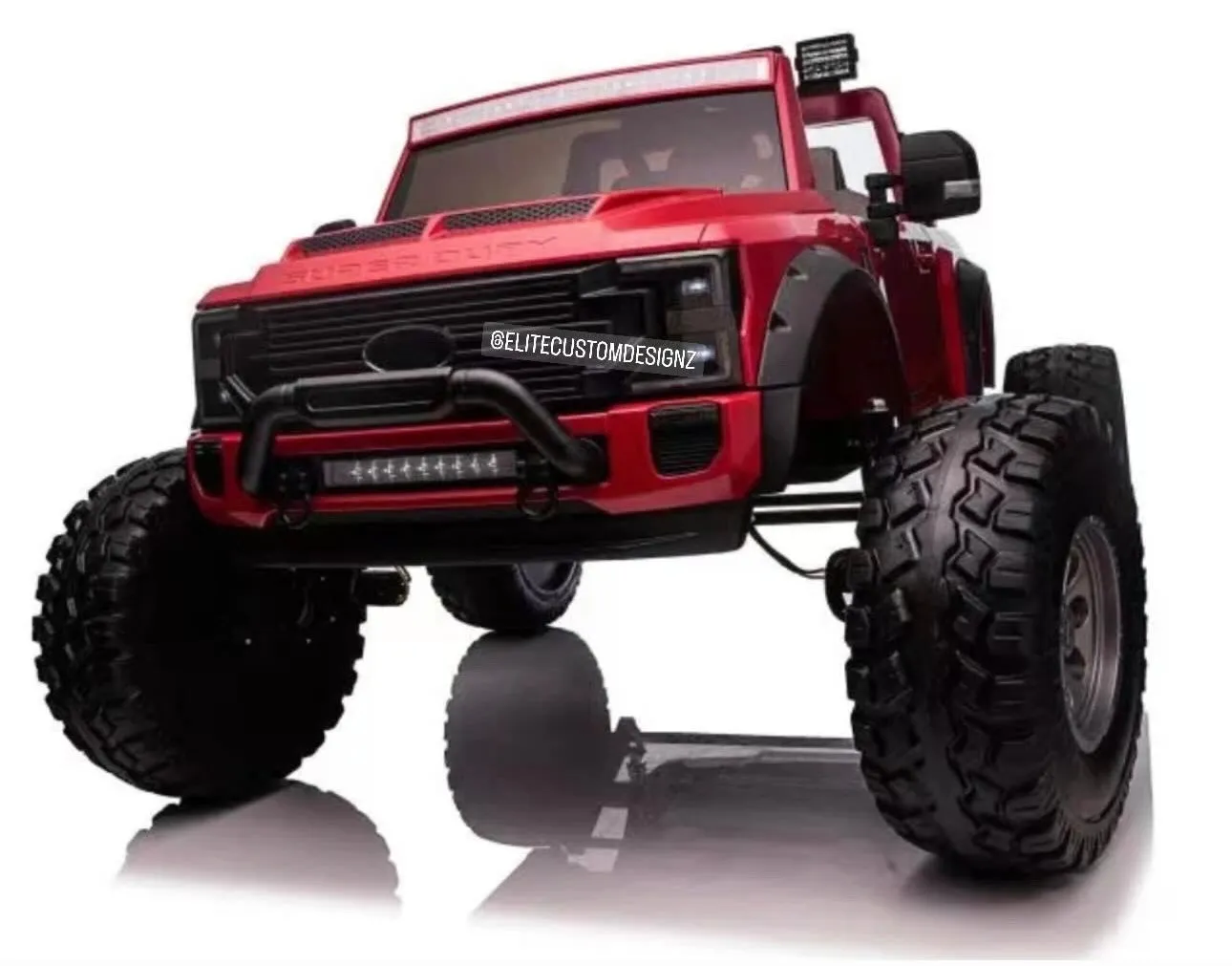 Licensed 2025 Ford Super Duty F450 Lifted Monster Truck 24V Upgraded 4x4 | 2 Seater | Leather Seats | Massive Rubber Tires | Remote | Up to 15KPH