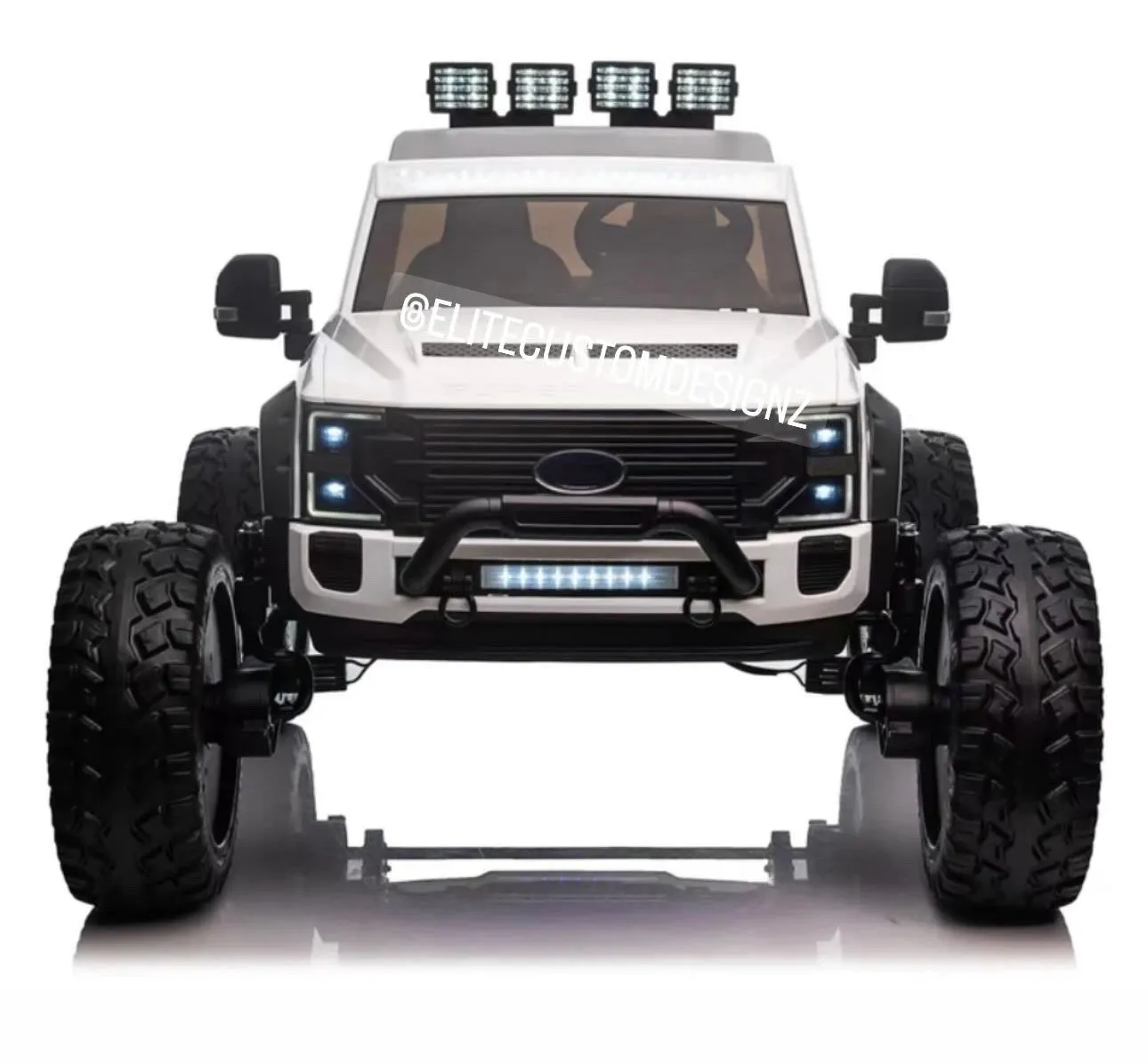 Licensed 2025 Ford Super Duty F450 Lifted Monster Truck 24V Upgraded 4x4 | 2 Seater | Leather Seats | Massive Rubber Tires | Remote | Up to 15KPH