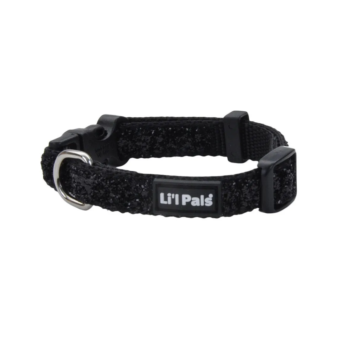 Li'l Pals Adjustable Dog Collar with Glitter Overlay