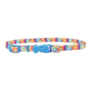 Lil Pals Adjustable Patterned Collar - Bright Tie Dye