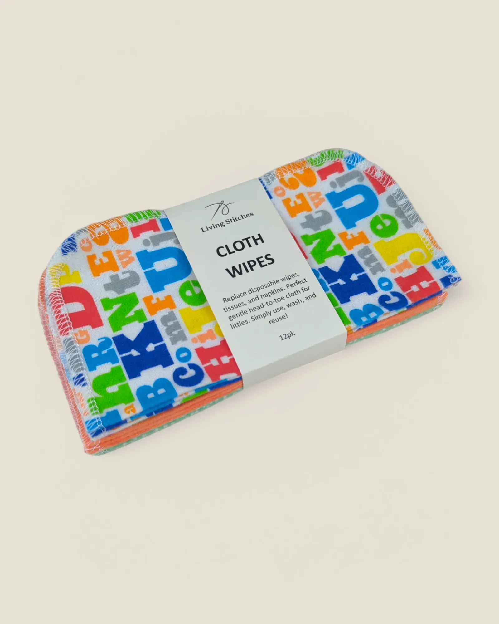 Living Stitches, Reusable Cloth Wipes