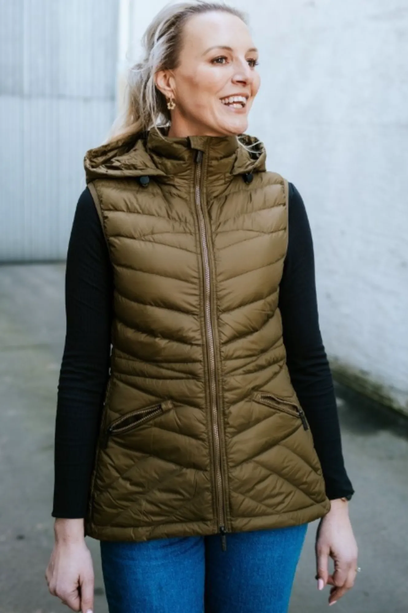 Moke Mary Claire Vests - Loden