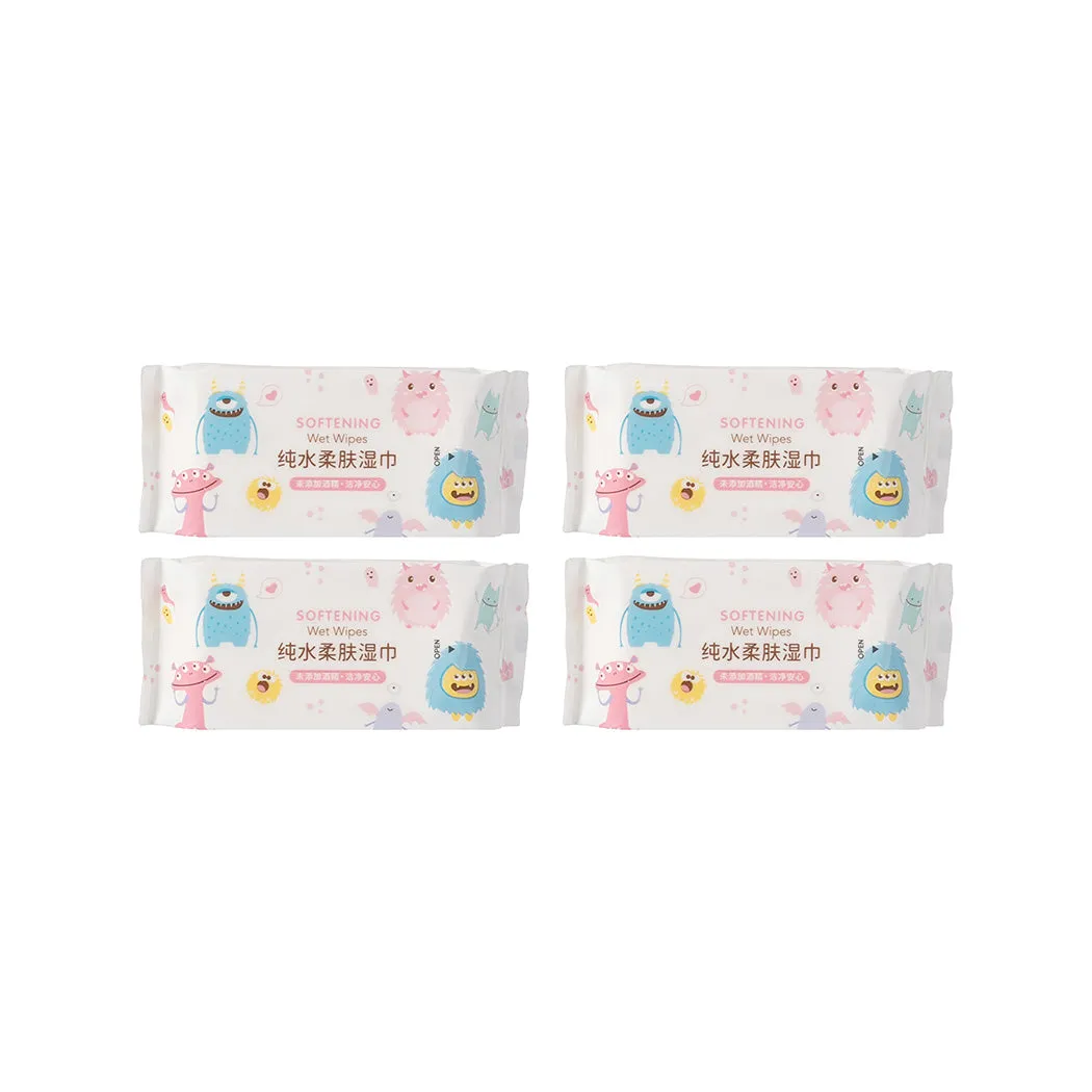Monster Paradise Collection MINI Softening Wet Wipes (8 Wipes x 8 Pack)
