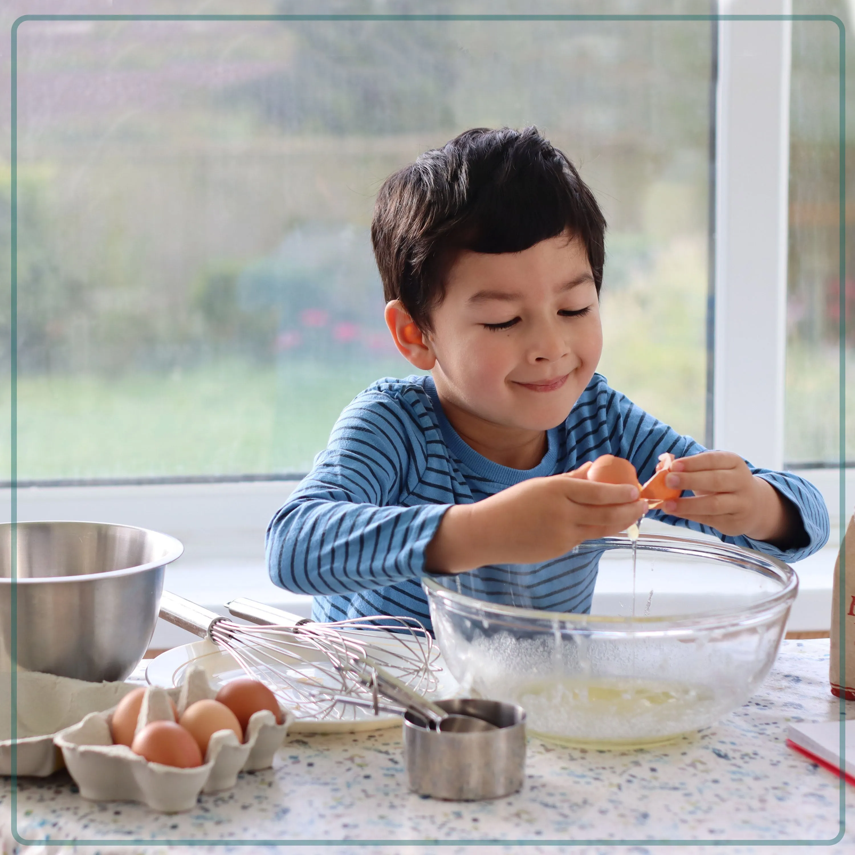 MyMini Flip Belgian Waffle Maker, Aqua