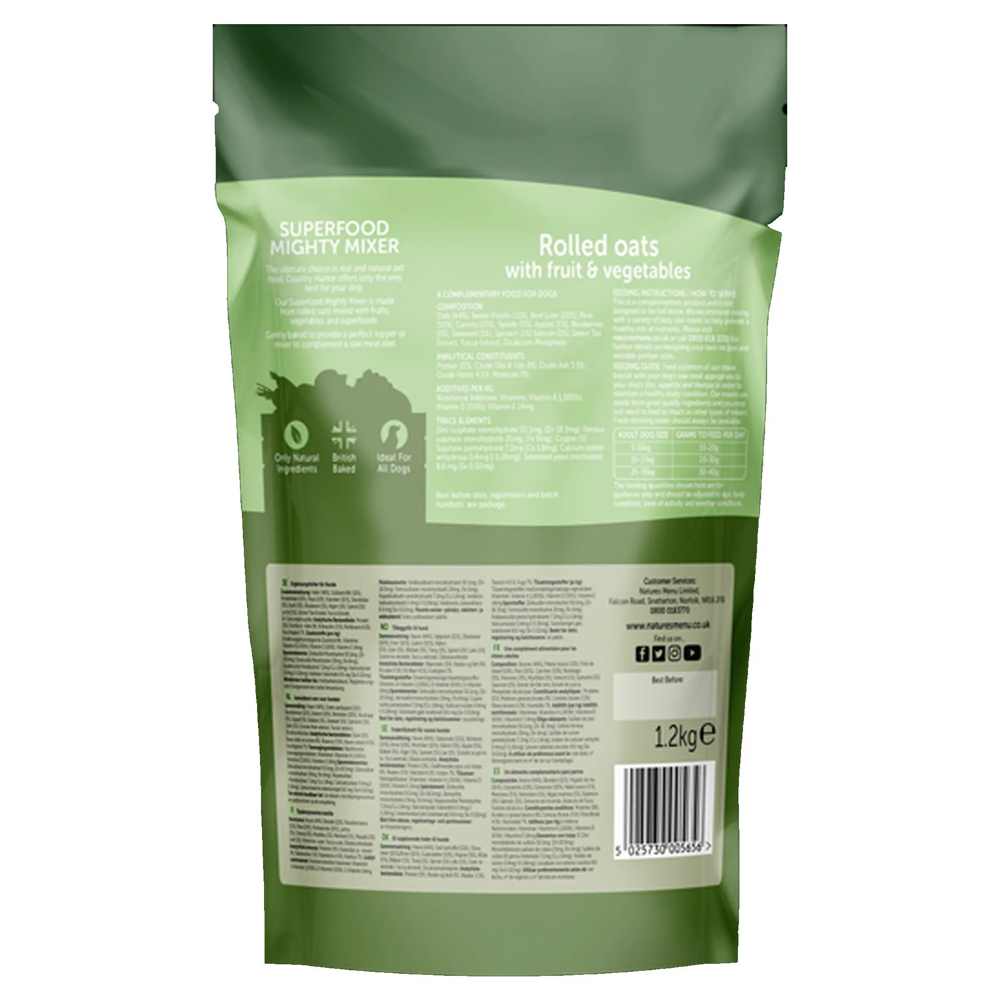 Natures Menu Superfood Mighty Mixer Biscuit