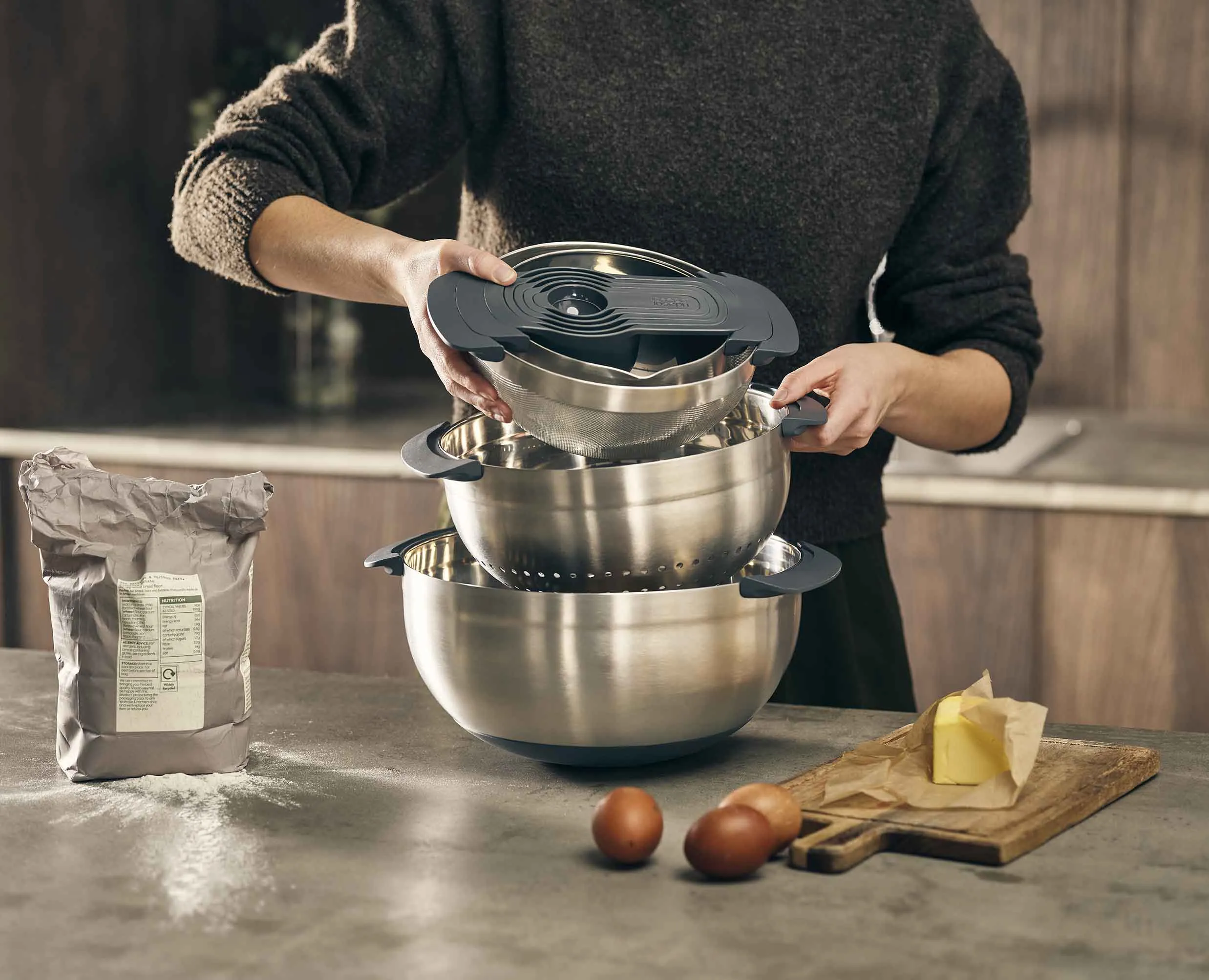 Nest™ 9 Stainless-steel Food Preparation Set