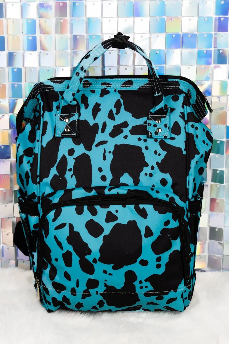 NGIL Turquoise Milkin' It Diaper Bag Backpack