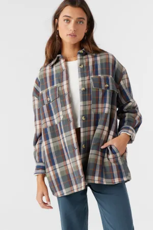 O'Neill CHANCE HIGH PILE LINDE JACKET - OIL GREEN