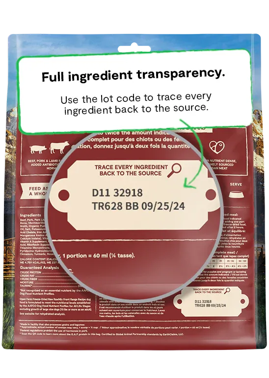 Open Farm - Front Range Freeze Dried Morsels Dog Food