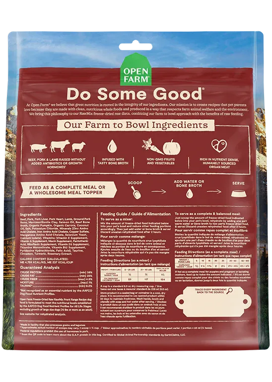 Open Farm - Front Range Freeze Dried Morsels Dog Food