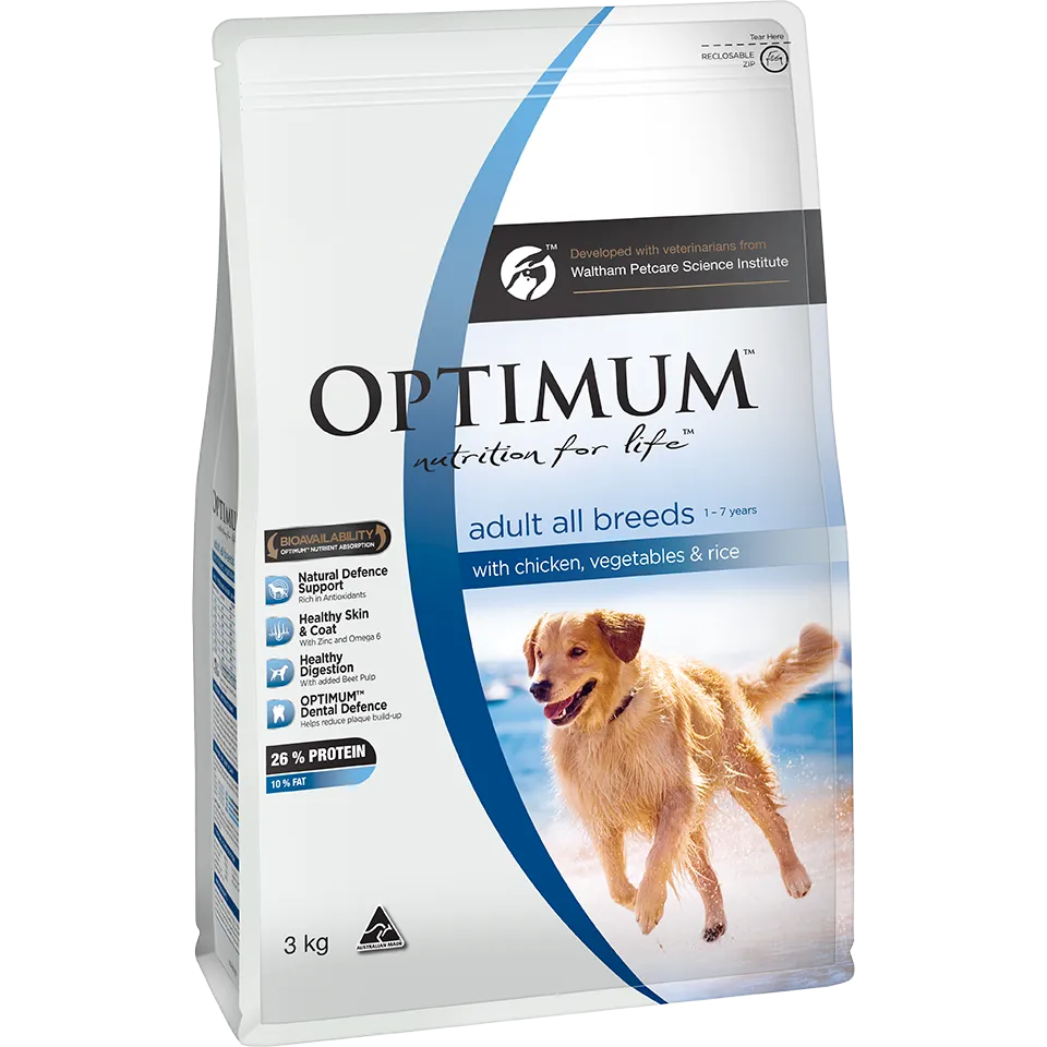 Optimum Adult Chicken, Vegetables & Rice Dry Dog Food