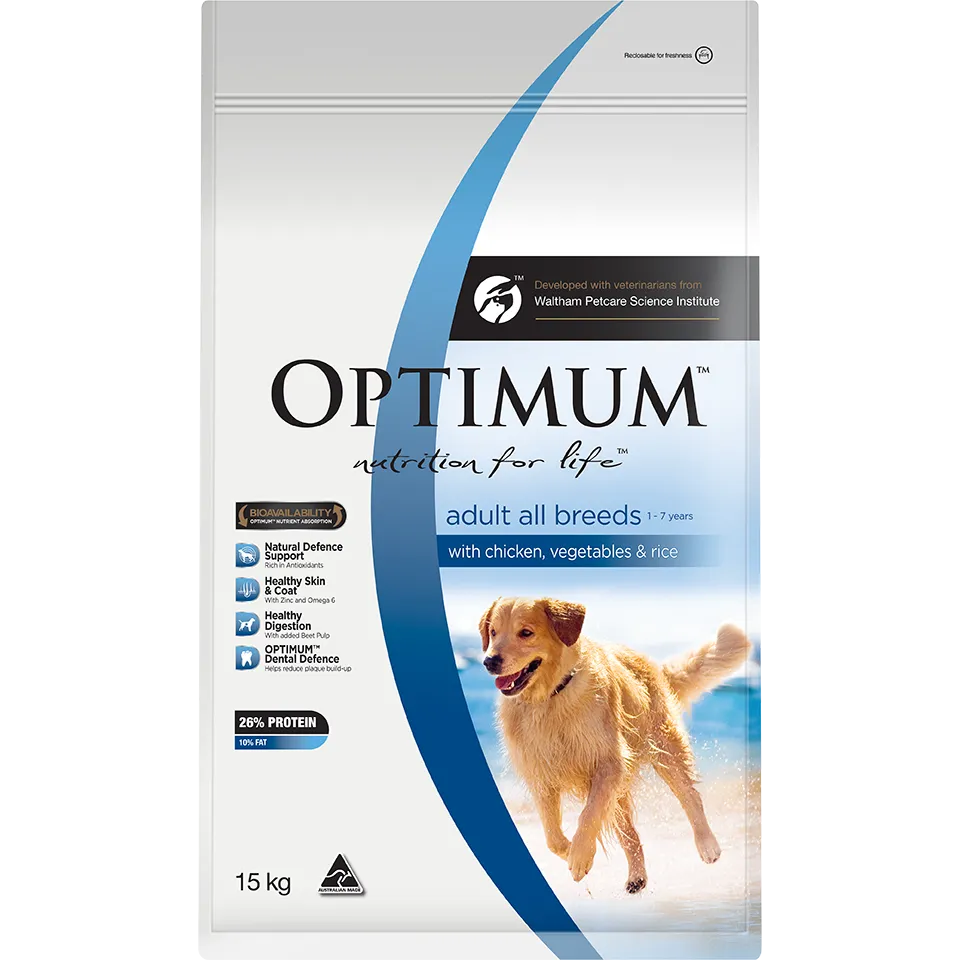 Optimum Adult Chicken, Vegetables & Rice Dry Dog Food
