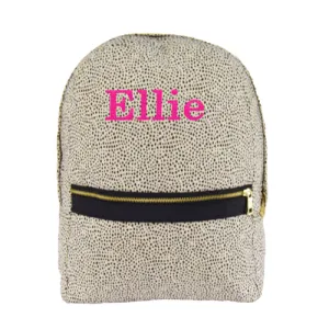 Personalized Backpack by Mint  Cheetah Seersucker