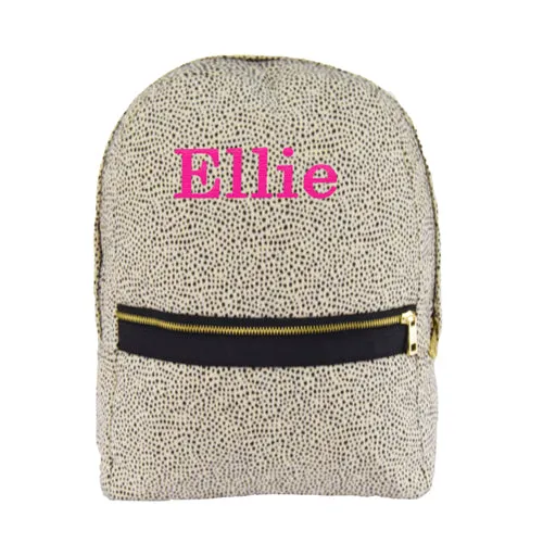 Personalized Backpack by Mint  Cheetah Seersucker