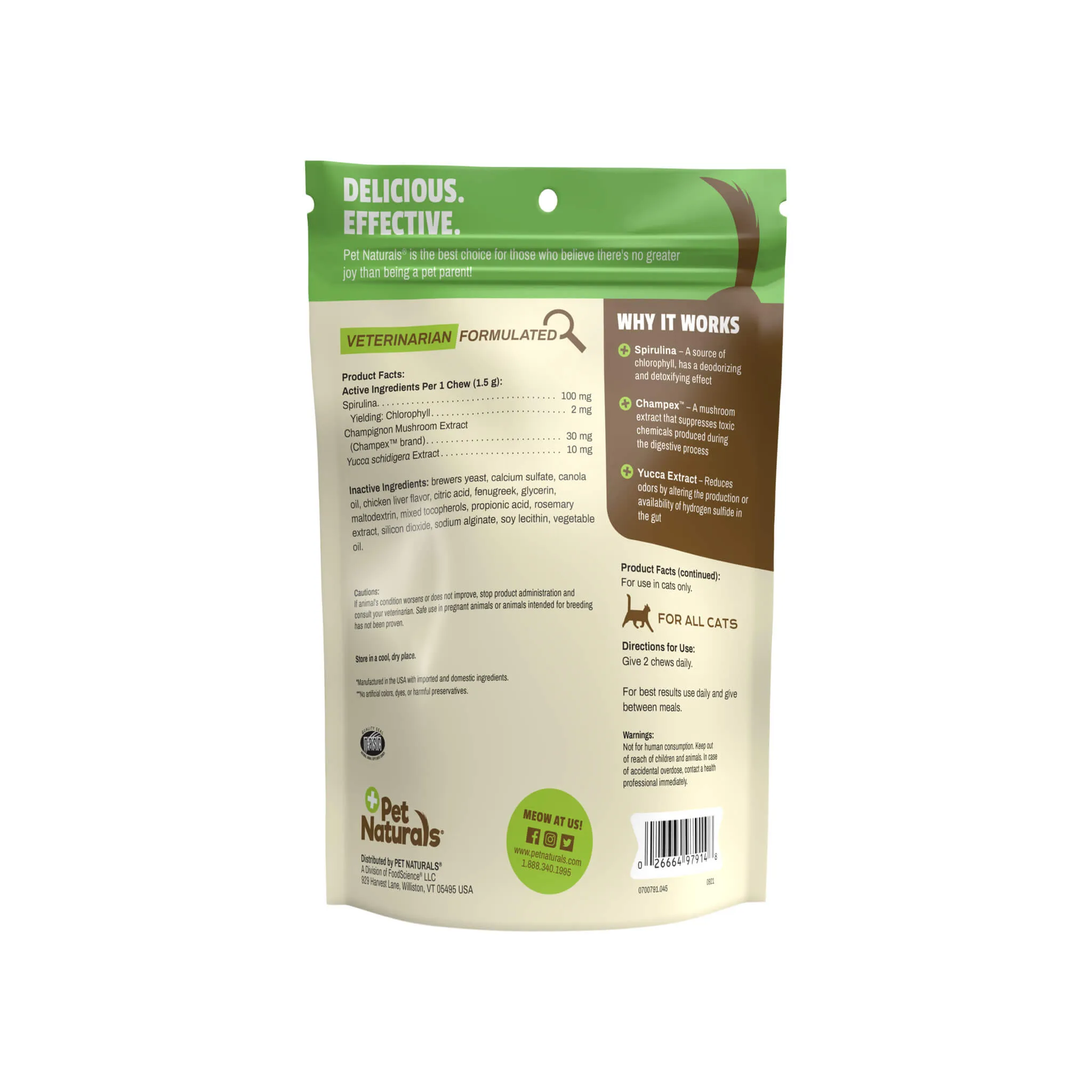 Pet Naturals Clean Scat Soft Chews for Cats