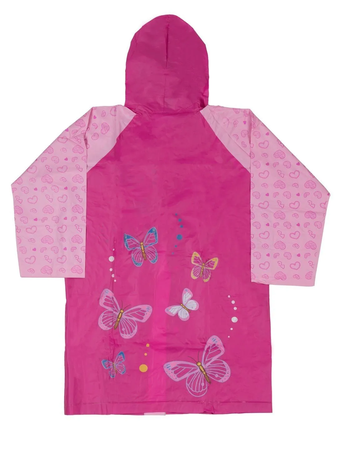 Pink Butterfly Raincoat for Girls