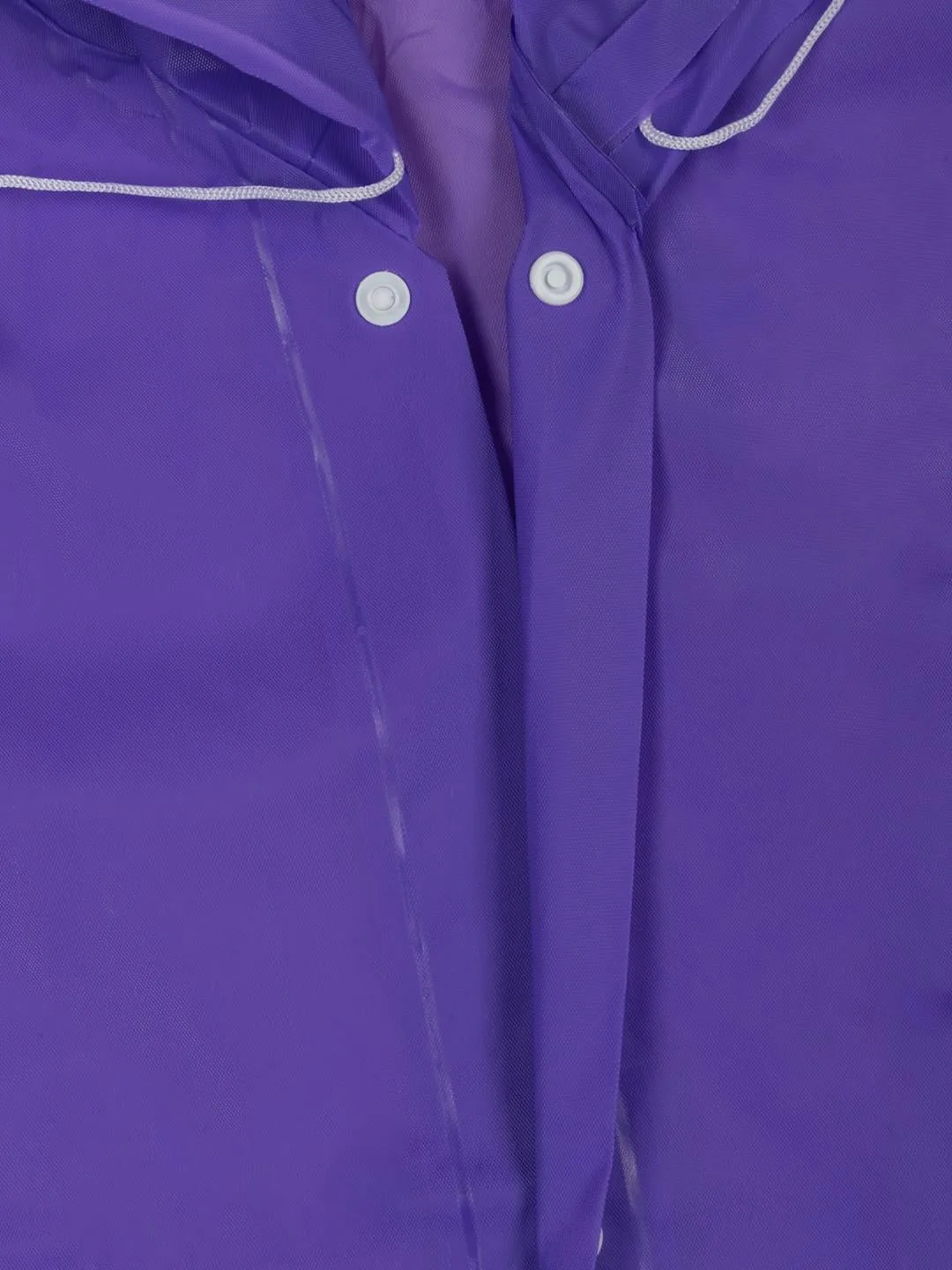 Purple Splash Waterproof Hooded Raincoat for Girls