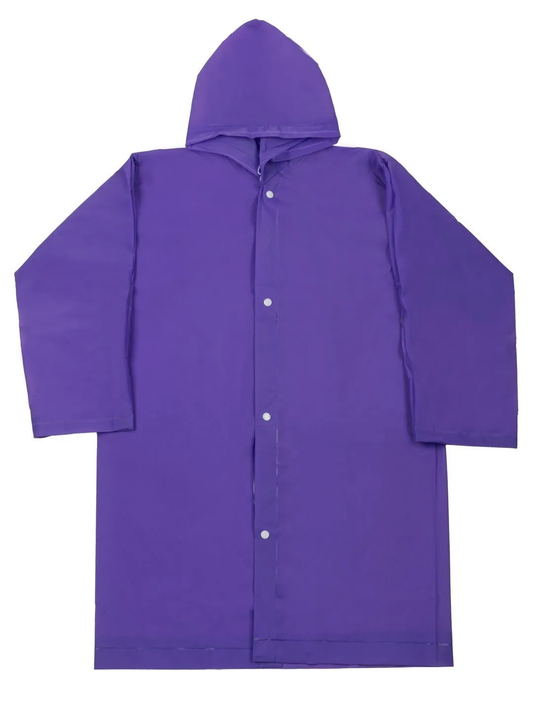 Purple Splash Waterproof Hooded Raincoat for Girls