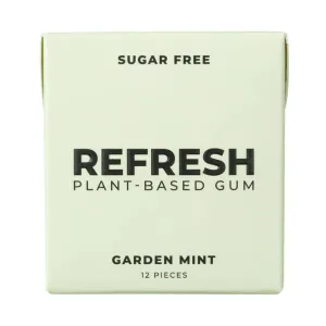 Refresh Gum - Garden Mint Sugar-Free Chewing Gum 12 PC - Pack of 12