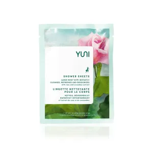Shower Sheets Large Body Wipes with Rose & Cucumber