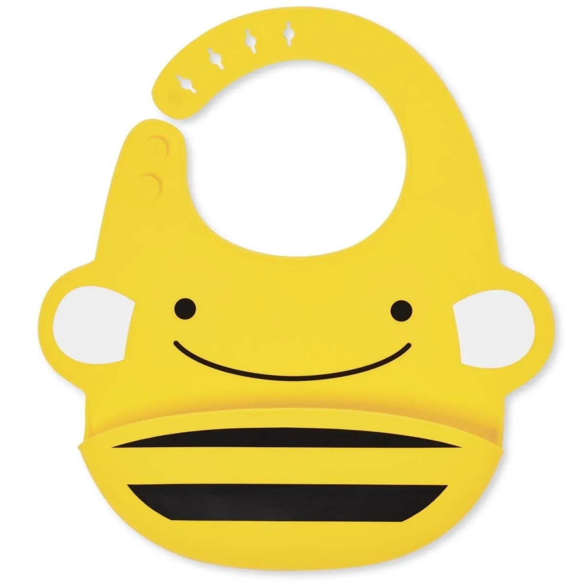Skip Hop Zoo Fold & Go Silicone Bib- Bee