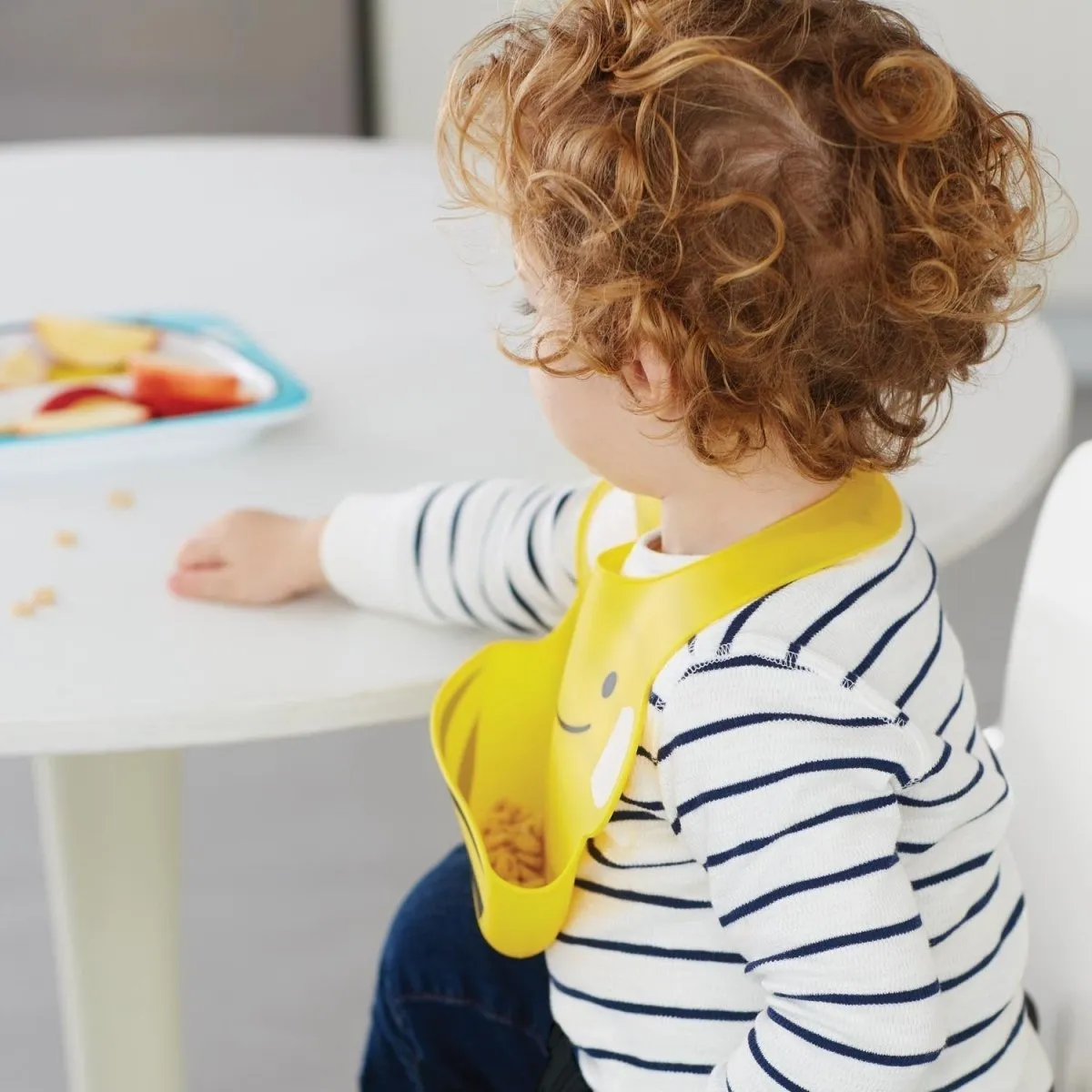 Skip Hop Zoo Fold & Go Silicone Bib- Bee