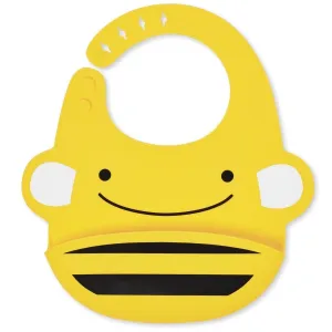 Skip Hop Zoo Fold & Go Silicone Bib- Bee