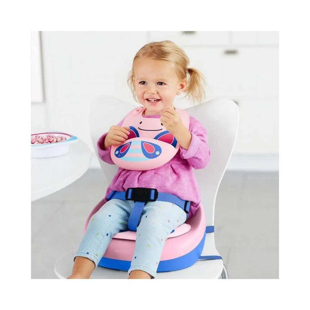 Skip Hop Zoo Fold & Go Silicone Bib- Butterfly