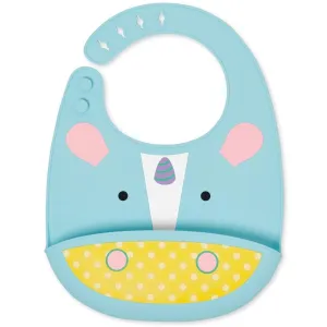 Skip Hop Zoo Fold & Go Silicone Bib - Unicorn