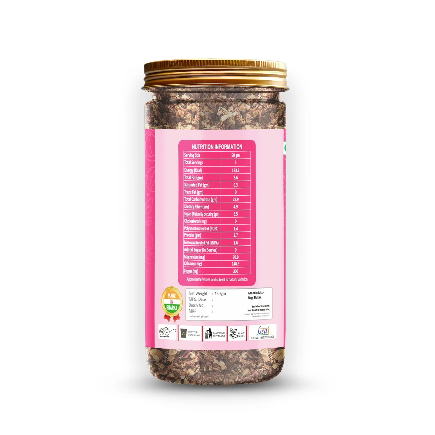 Snaxup Granola With Ragi Flakes