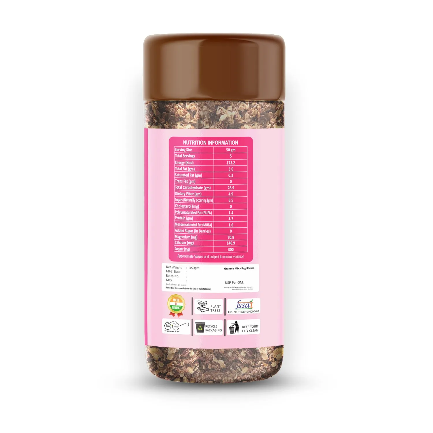 Snaxup Granola With Ragi Flakes