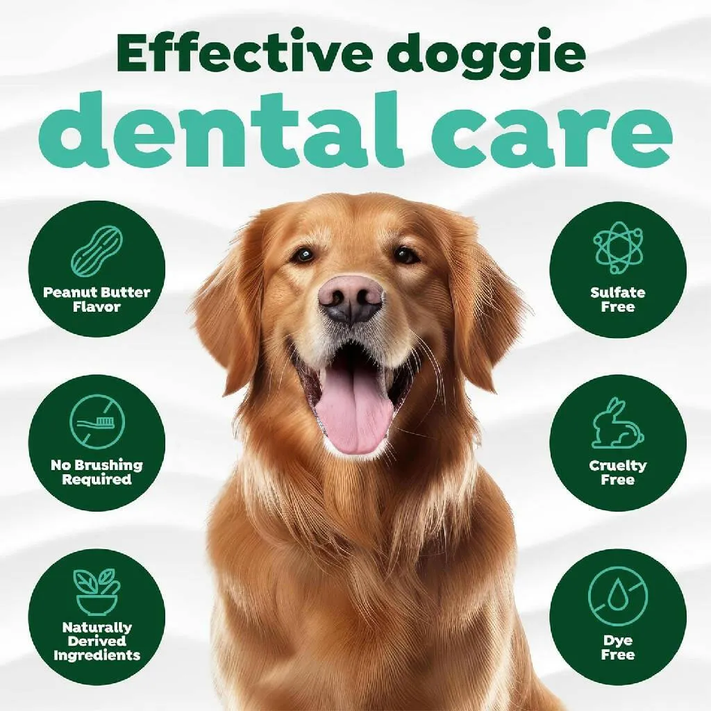 Tropiclean Fresh Breath Oral Car Clean Teeth Peanut Butter Flavored Gel for Dogs