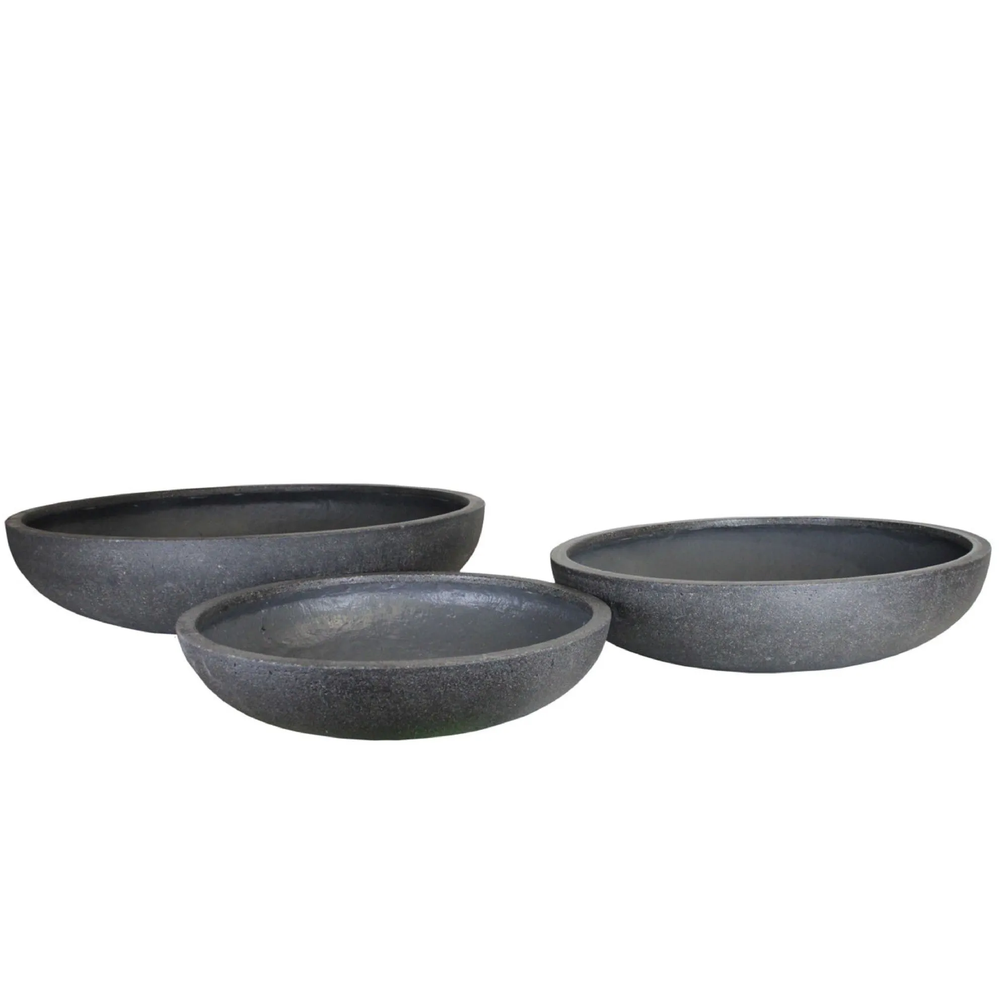 Urbancrete Low Bowl Black Sand