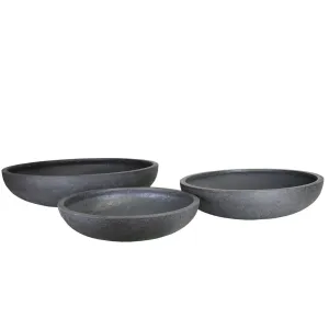 Urbancrete Low Bowl Black Sand