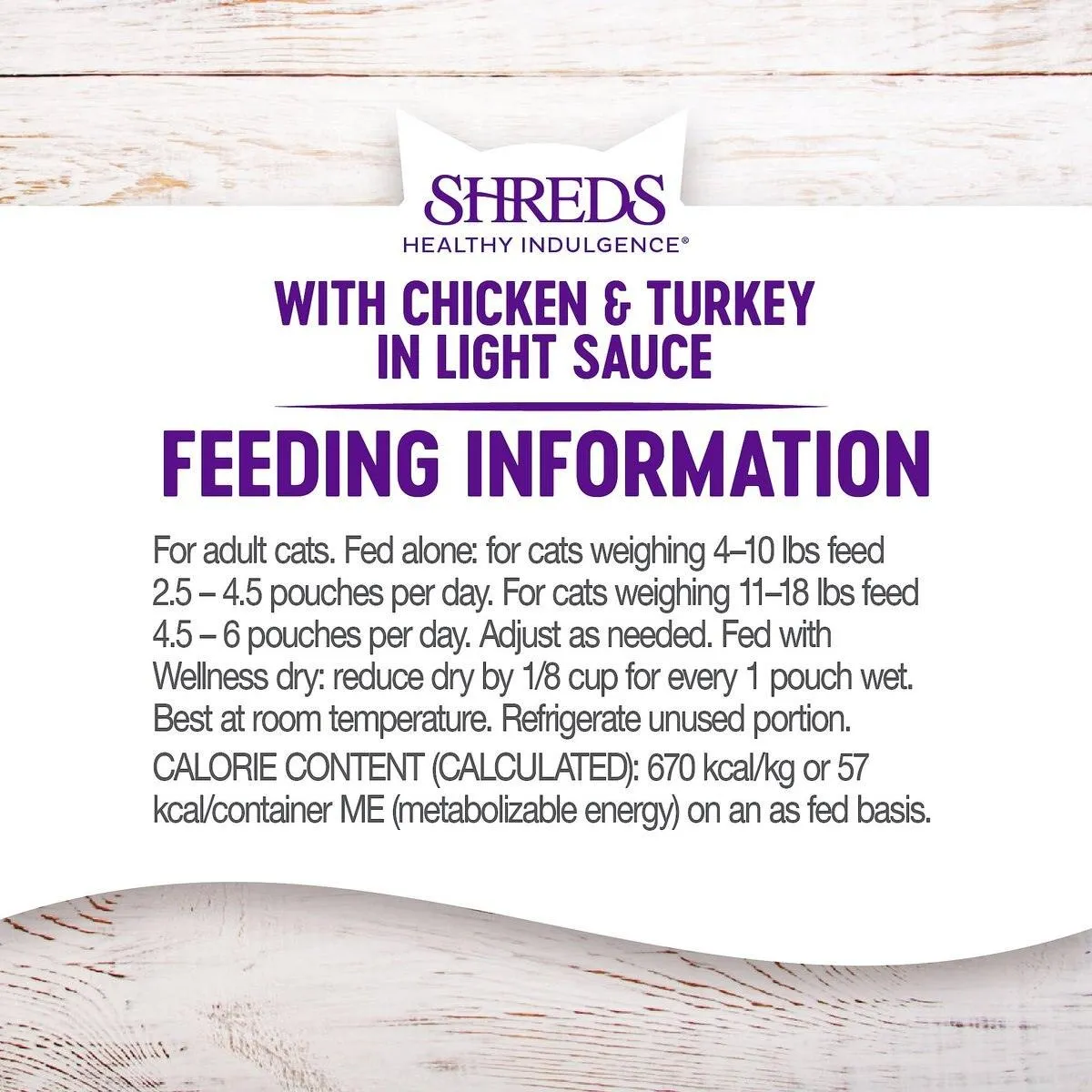 Wellness Healthy Indulgence Shreds Chicken & Turkey in Light Sauce Wet Cat Food