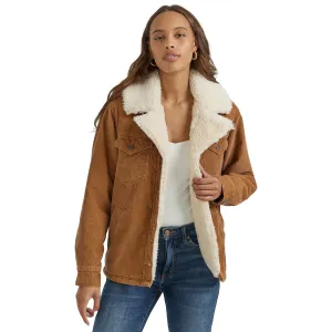 Wrangler Retro® Ladies Western Sherpa & Corduroy Tan Jacket 112353147