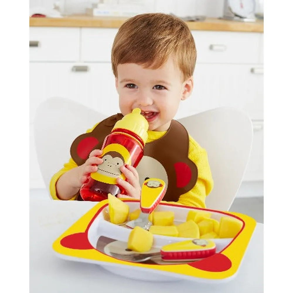 Zoo Fold & Go Silicone Bib
-Monkey